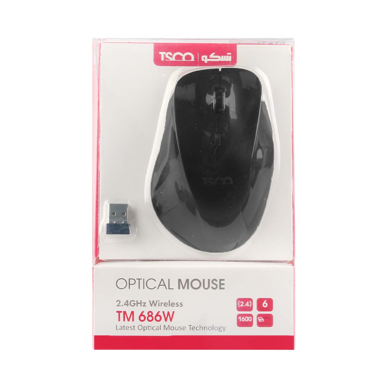 ماوس بی سیمTSCO مدل TM 686W - مشکی