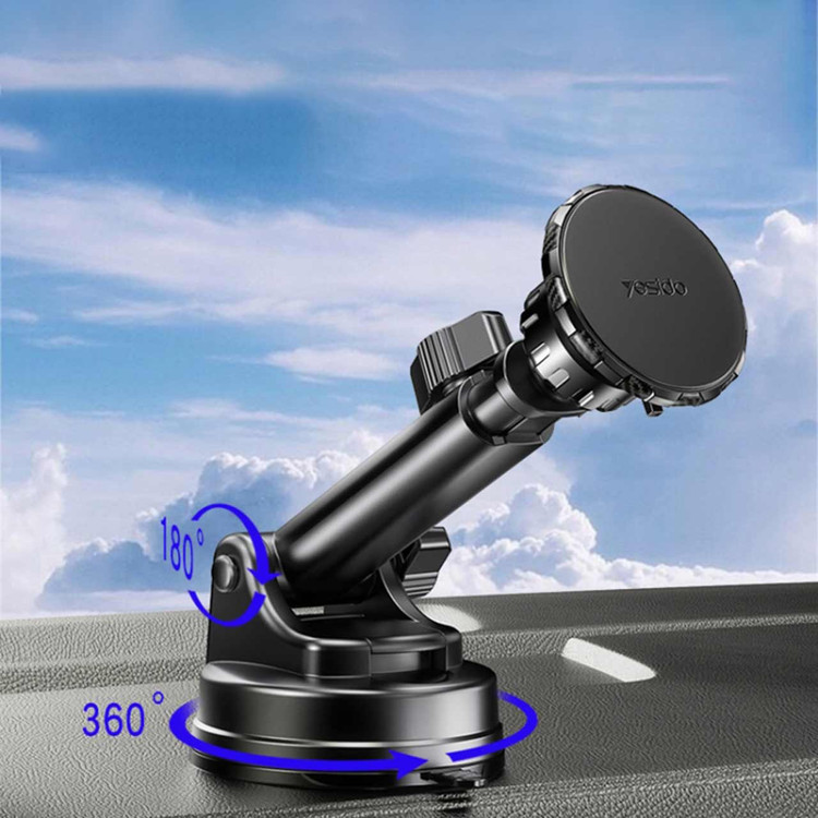 هولدر گوشی موبایل پایه دار مگنتی Yesido مدل C160 - مشکی
