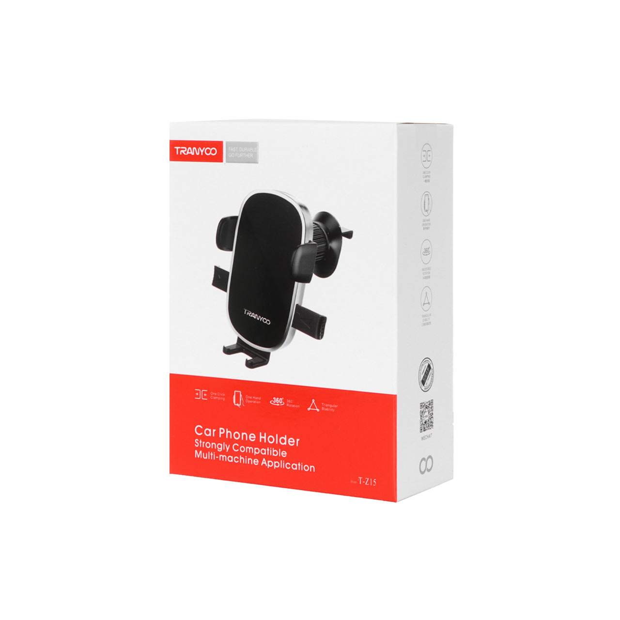 هولدر گوشی موبایل دریچه کولری Tranyoo مدل T-Z15- مشکی