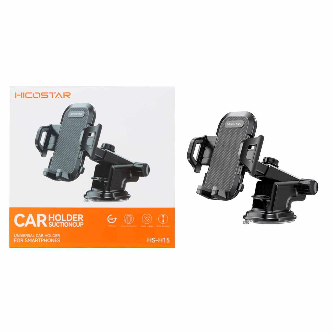 هولدر گوشی موبایل پایه دارHic ostar مدل HS-H15 - مشکی