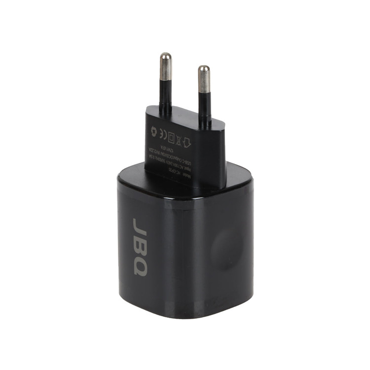 شارژر دیواری فست و PD تک پورت JBQ مدل HC-DP20 20W همراه با کابل Type-C to Lightning - مشکی