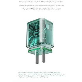 شارژر دیواری 33 وات JOWAY مدل JC-138 سبز کم رنگ