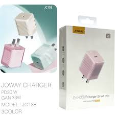 شارژر دیواری 33 وات JOWAY مدل JC-138 سبز کم رنگ
