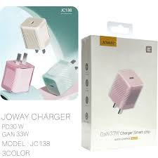 شارژر دیواری 33 وات JOWAY مدل JC-138 سبز کم رنگ
