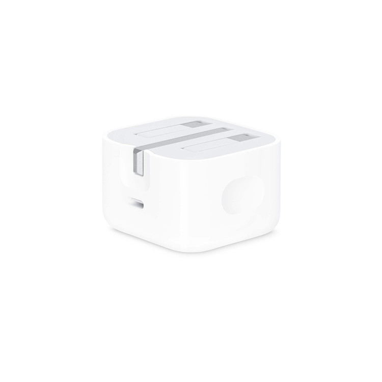 شارژر دیواری اپل 3 پین 20W - B/A - سفید - اورجینال (New Pack 2024)
