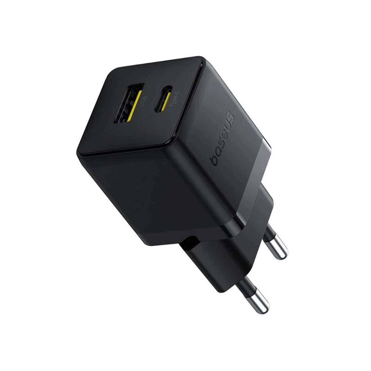شارژ دیواری فست و PD دو پورت Baseus مدل Palm 20W - مشکی - AV