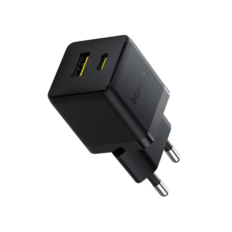 شارژ دیواری فست و PD دو پورت Baseus مدل Palm 20W - مشکی - AV