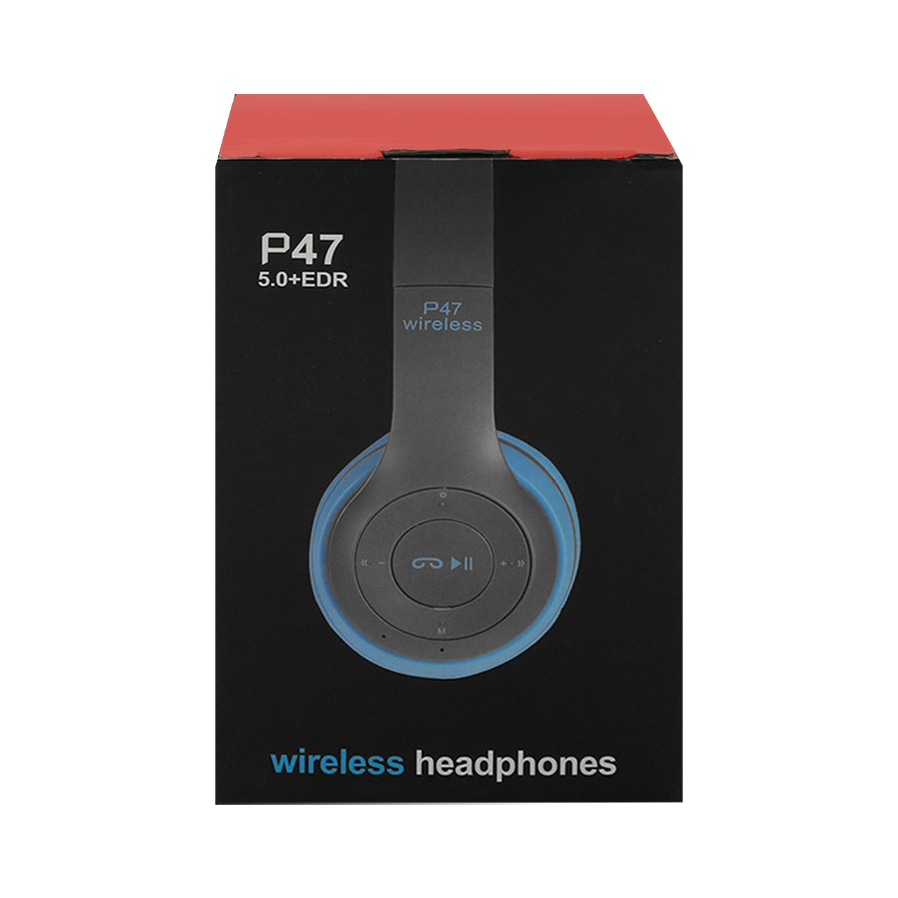 هدفون بی سیم مدل P47 - آبی طوسی