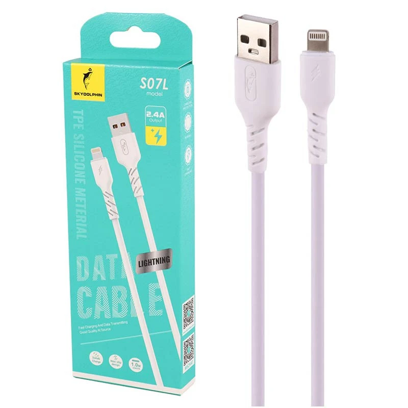 کابل لایتنینگ فست شارژ 2.4 آمپر SKY S07L