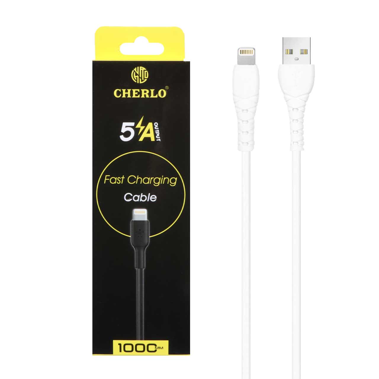 کابل شارژ فست آیفون CHERLO مدل CH-IP10 - سفید