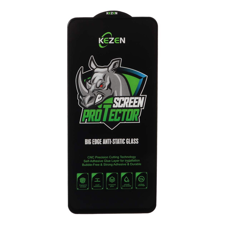 محافظ صفحه نمایش شیشه ای Full Cover Kezen Anti Static Big Edge مدل A11 / M11 / Redmi Note 9 / Note 9t / Mi 11 lite / Mi 12 lite / Realme 7 / Realme 9