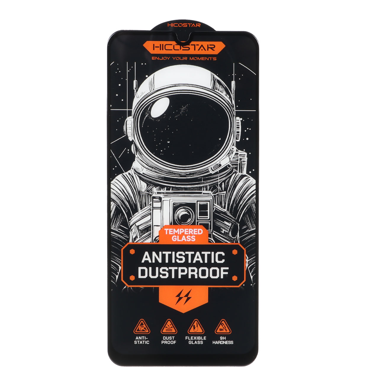 محافظ صفحه نمایش شیشه ای Full Cover Anti Static Hicostar مدل  A20 / A30 / A30S / A50 / A50S / M10S / M21 / M21S / M30 / M30S / M31 / Redmi Note 7 / Note 7 pro / Note 7s / Honor 9a / Y6p