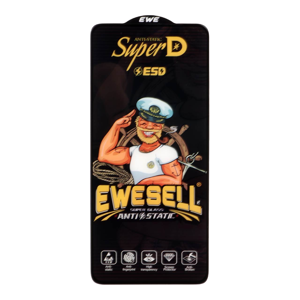 محافظ صفحه نمایش شیشه ای Full Cover Super D Esd Ewesell مدل  A51 / A52 / A53 / M31s / S20 F
