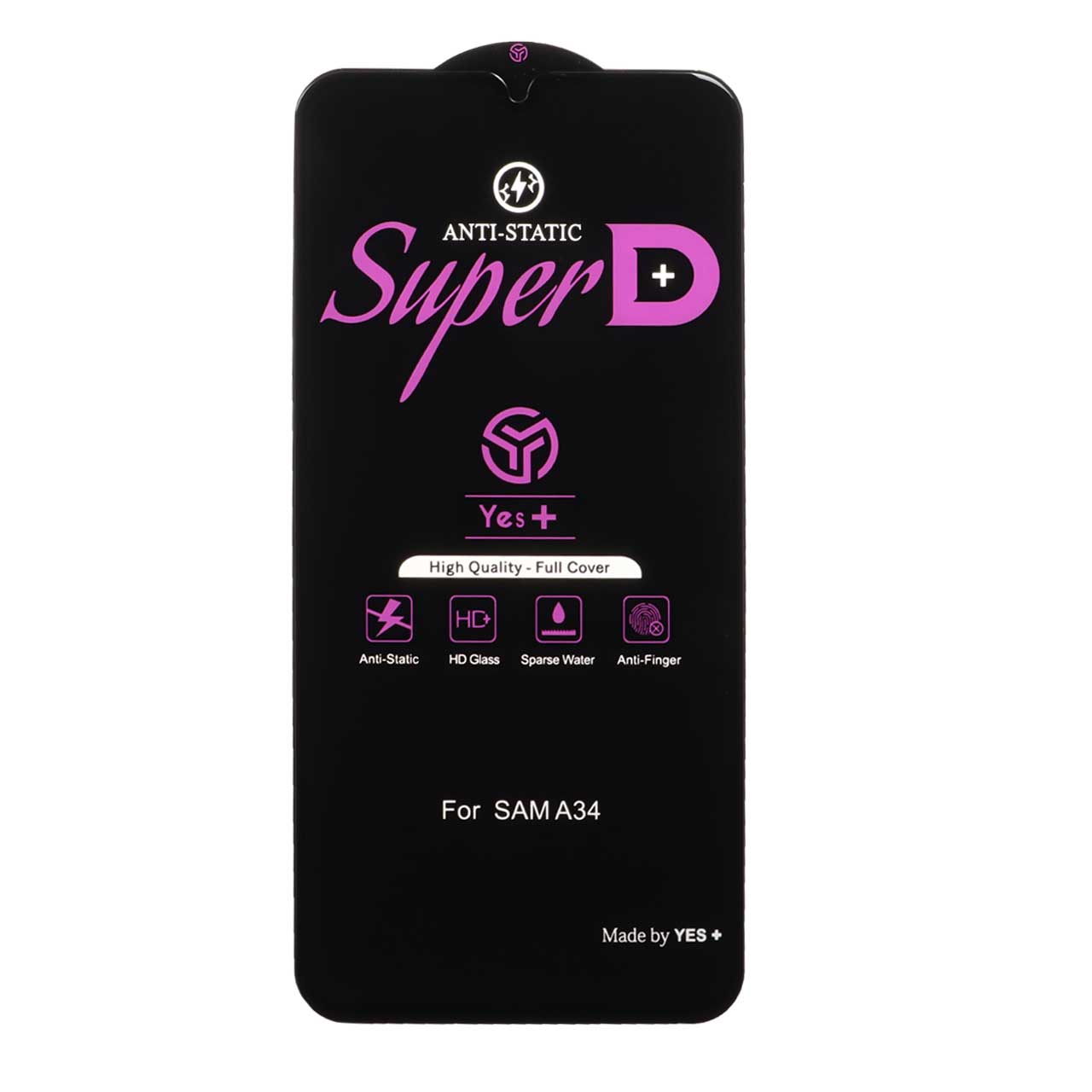 محافظ صفحه نمایش شیشه ای Super D Anti Static Yes Plus مدل   A34