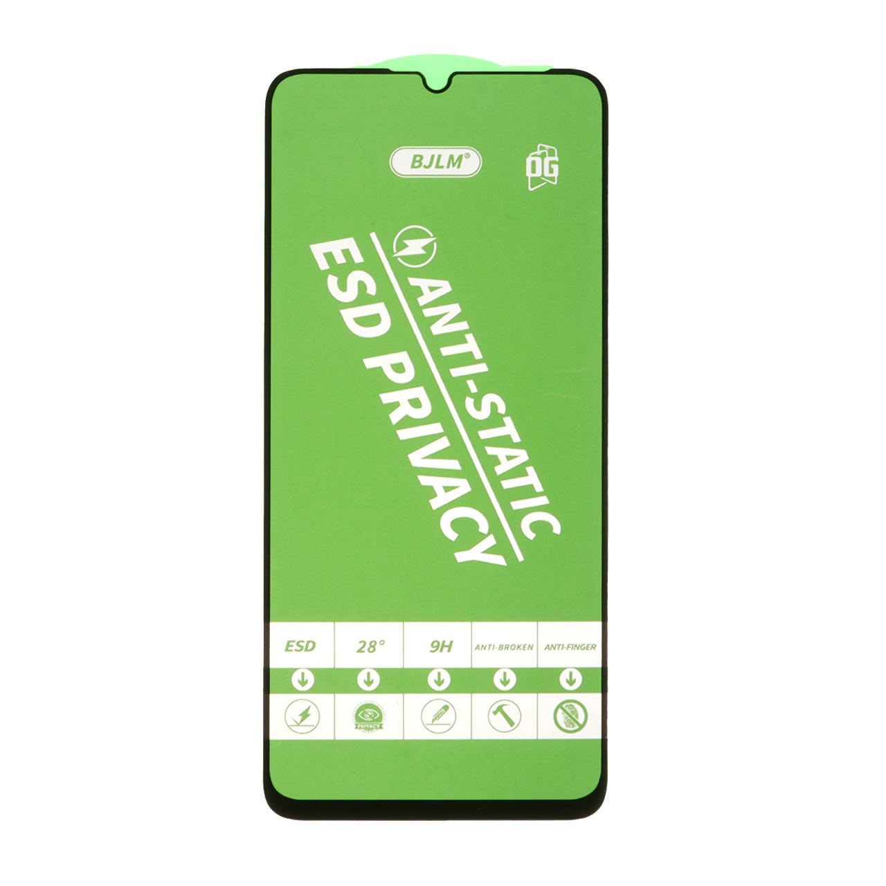 محافظ صفحه نمایش شیشه ای Full Cover OG - Privacy ANti Static مدل  A07 / A06 / A05 / Xiaomi Redmi 13C / Poco C65 / Poco M6 5G / Honor X7 / X7A / Realme C51 / Realme C53