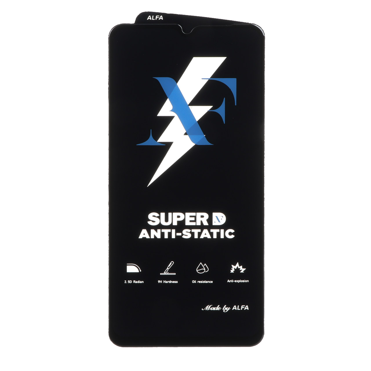 محافظ صفحه نمایش شیشه ای Super D Anti Static ALFA مدل A07 / A06 / A05 / Xiaomi Redmi 13C / Poco C65 / Poco M6 5G / Honor X7 / X7A / Realme C51 / Realme C53