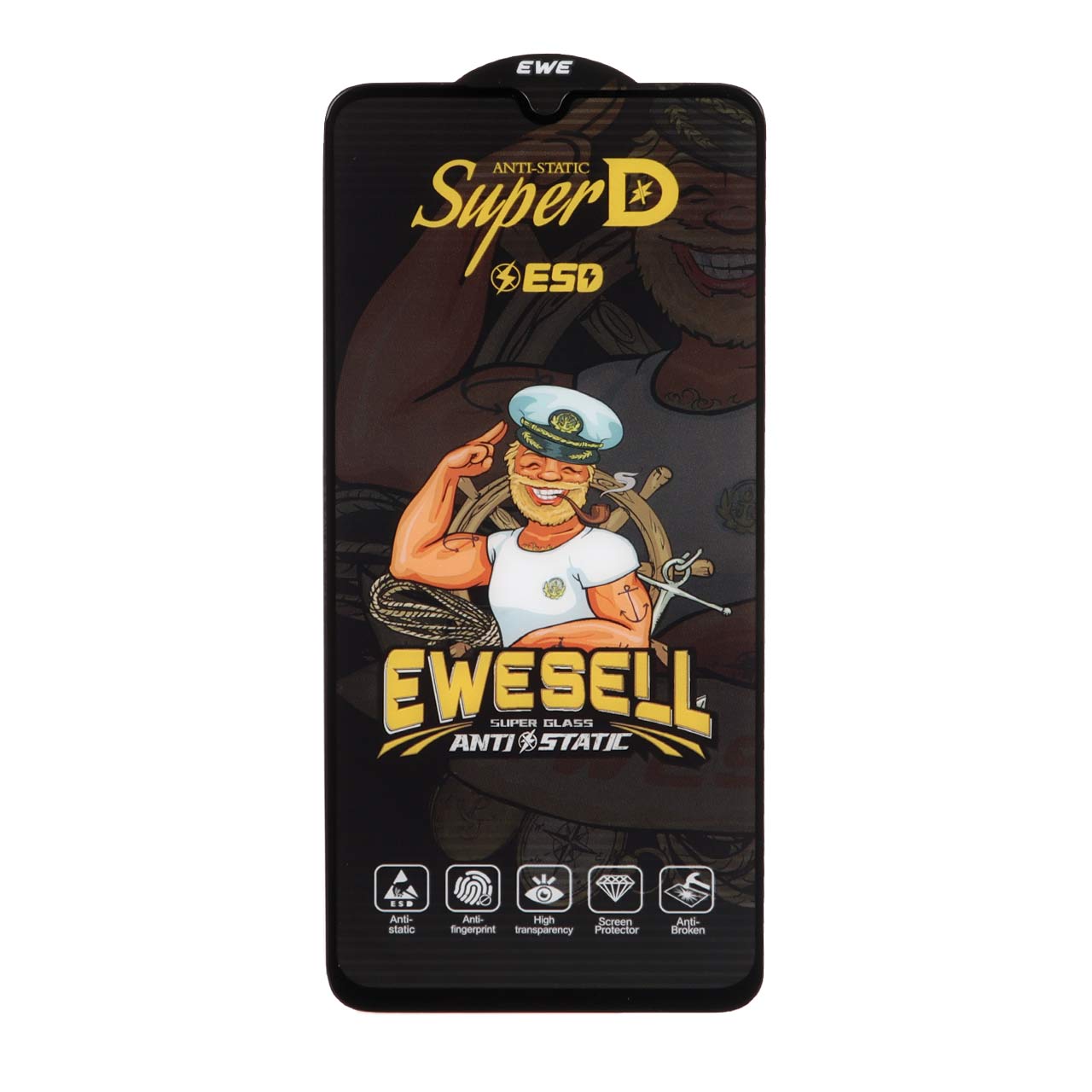 محافظ صفحه نمایش شیشه ای Super D Anti Static ALFA مدل   A07 / A06 / A05 / Xiaomi Redmi 13C / Poco C65 / Poco M6 5G / Honor X7 / X7A / Realme C51 / Realme C53