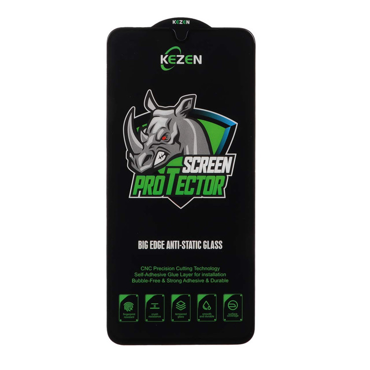 محافظ صفحه نمایش شیشه ای Full Cover Kezen Anti Static Big Edge مدل S25 FE / S24 FE / A57 / A37 / A56 / A36