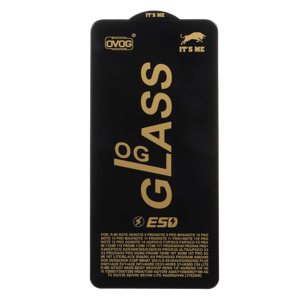 محافظ صفحه نمایش شیشه ای درجه یک Xiaomi Redmi Note 14 4G - Full Cover OG - ESD OVOG