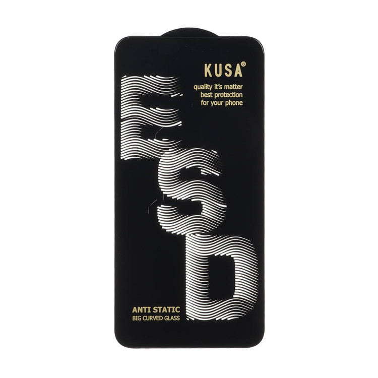 محافظ صفحه نمایش شیشه ای Full Cover Kusa Anti Static ESD مدل Xiaomi Redmi Note8 Pro / Poco M3 / Redmi 9T / Note 9 4G