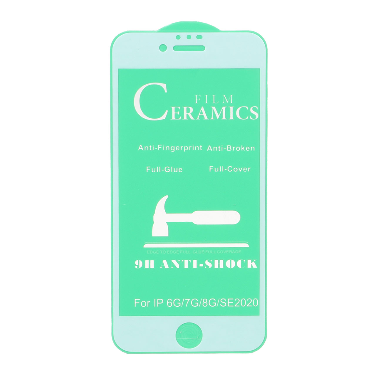 محافظ صفحه نمایش سرامیکی iphone 6 / 6S - Full Cover - سفید