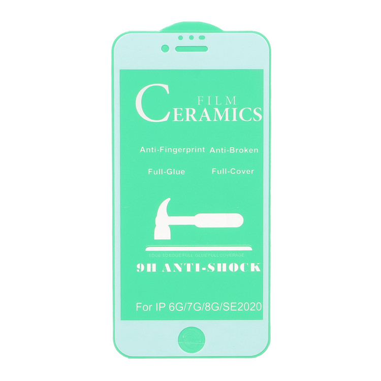 محافظ صفحه نمایش سرامیکی iphone 6 / 6S - Full Cover - سفید
