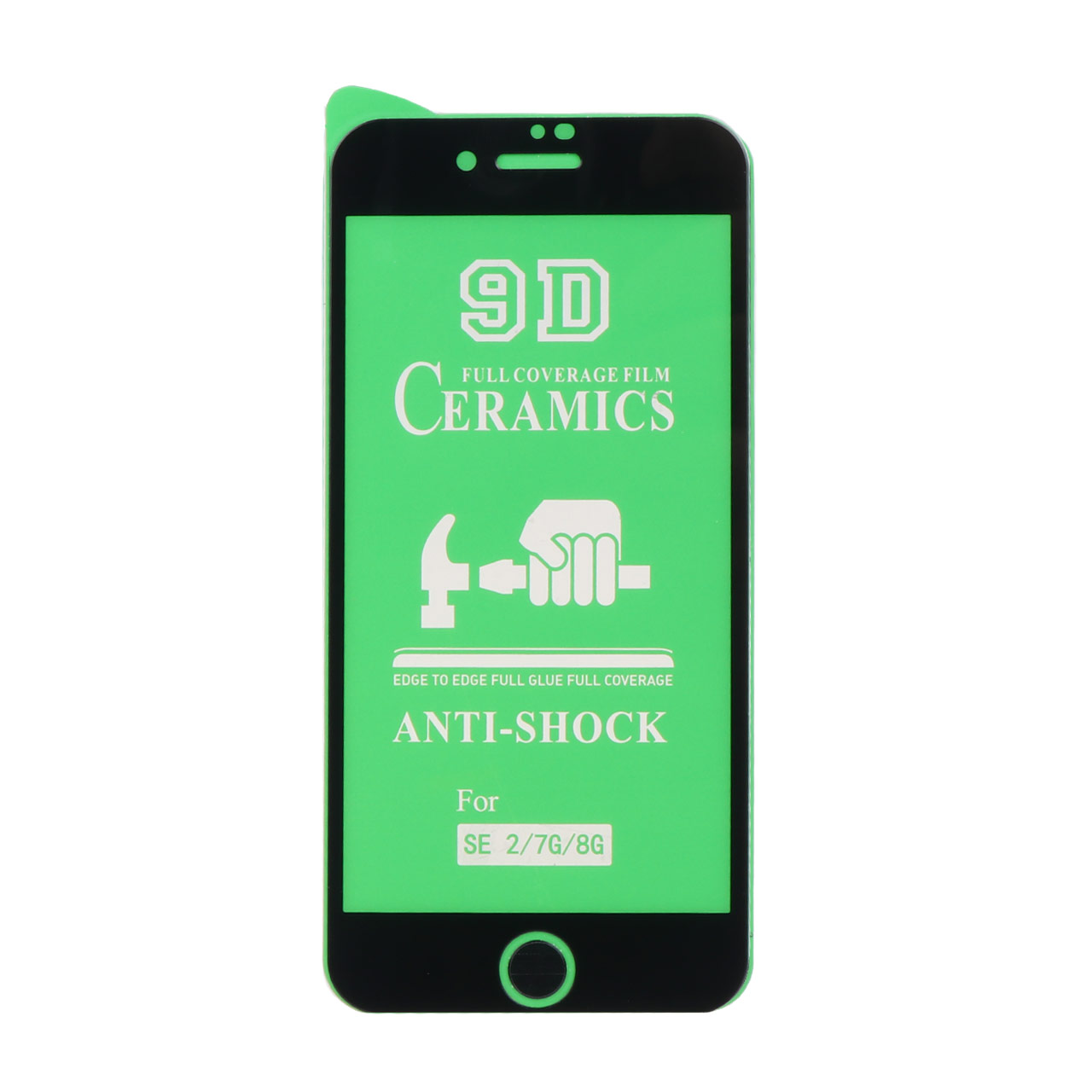 محافظ صفحه نمایش سرامیکی مشکی Iphone 6 / 6S / 7 / 8 / SE 2020 - Full Cover