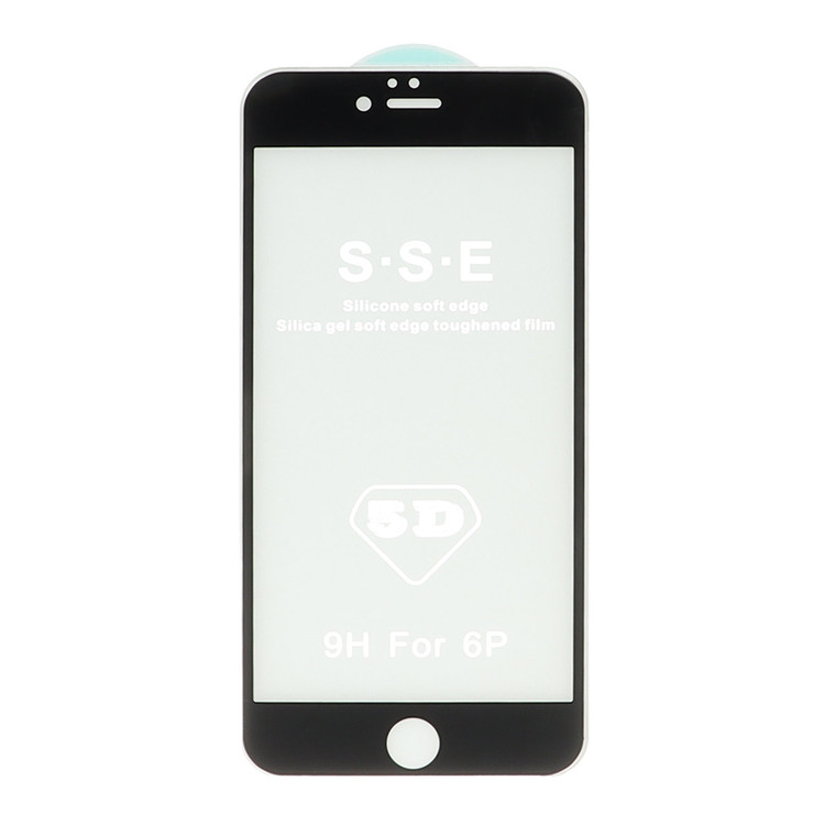 محافظ صفحه نمایش شیشه ای Iphone 6 Plus / 6S Plus - Full Cover 5D - مشکی