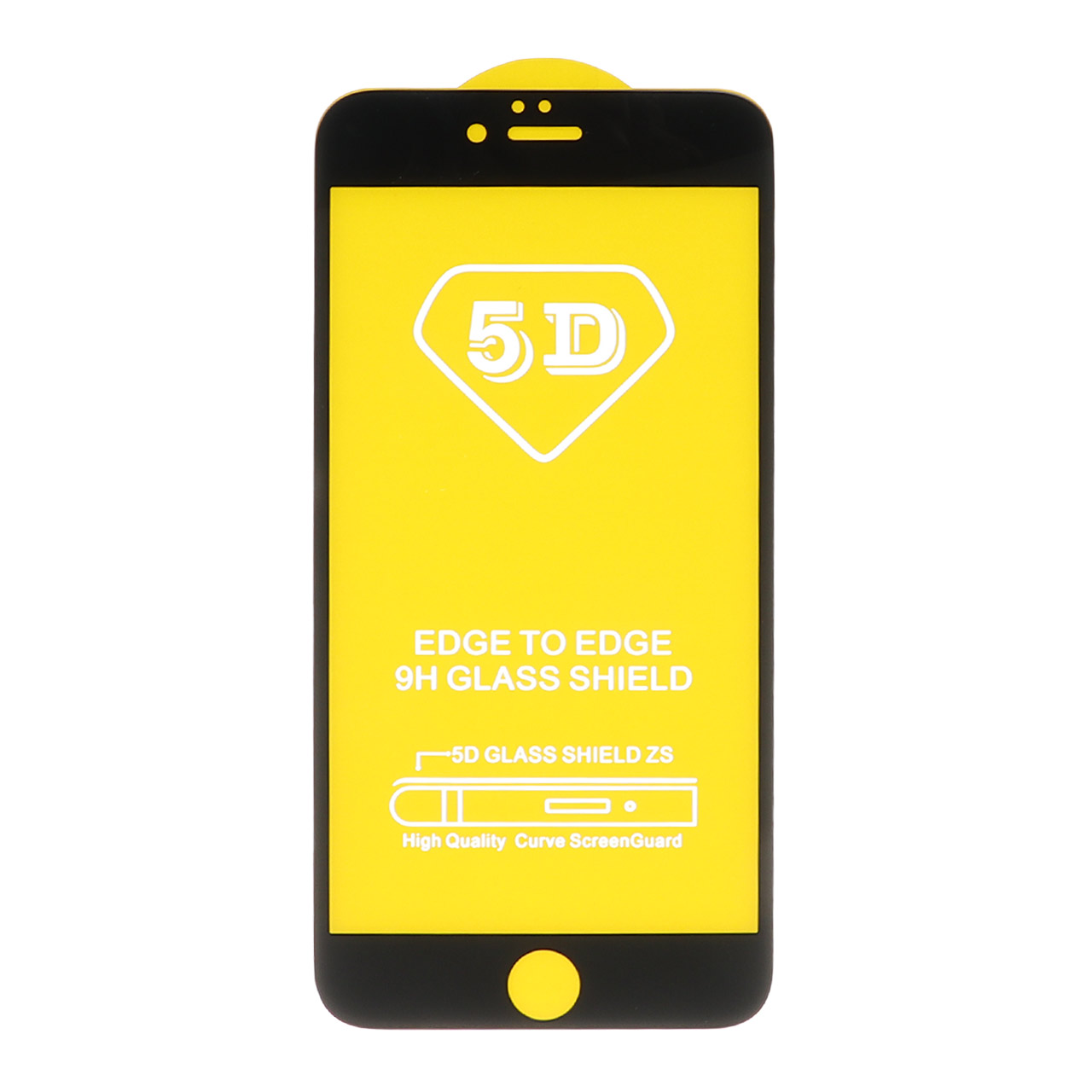 محافظ صفحه نمایش شیشه ای مشکی Iphone 6 Plus / 6S Plus - Full Cover6D