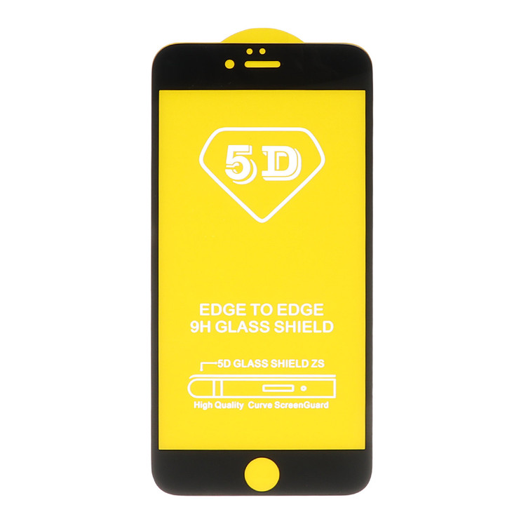 محافظ صفحه نمایش شیشه ای مشکی Iphone 6 Plus / 6S Plus - Full Cover6D