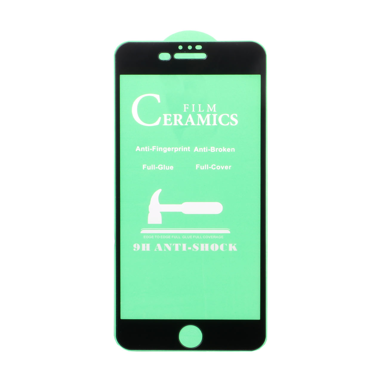 محافظ صفحه نمایش سرامیکی iphone 6 Plus / 6S Plus  - Full Cover - مشکی
