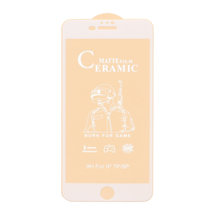 محافظ صفحه نمایش سرامیکی مات iPhone 6 Plus - Full Cover - مشکی