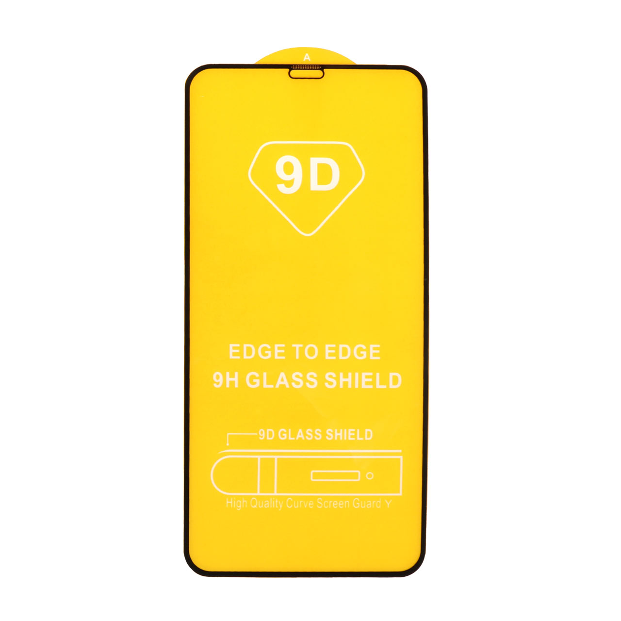 محافظ صفحه نمایش شیشه ای مشکی iPhone 12 / 12 Pro - Full Cover 9D