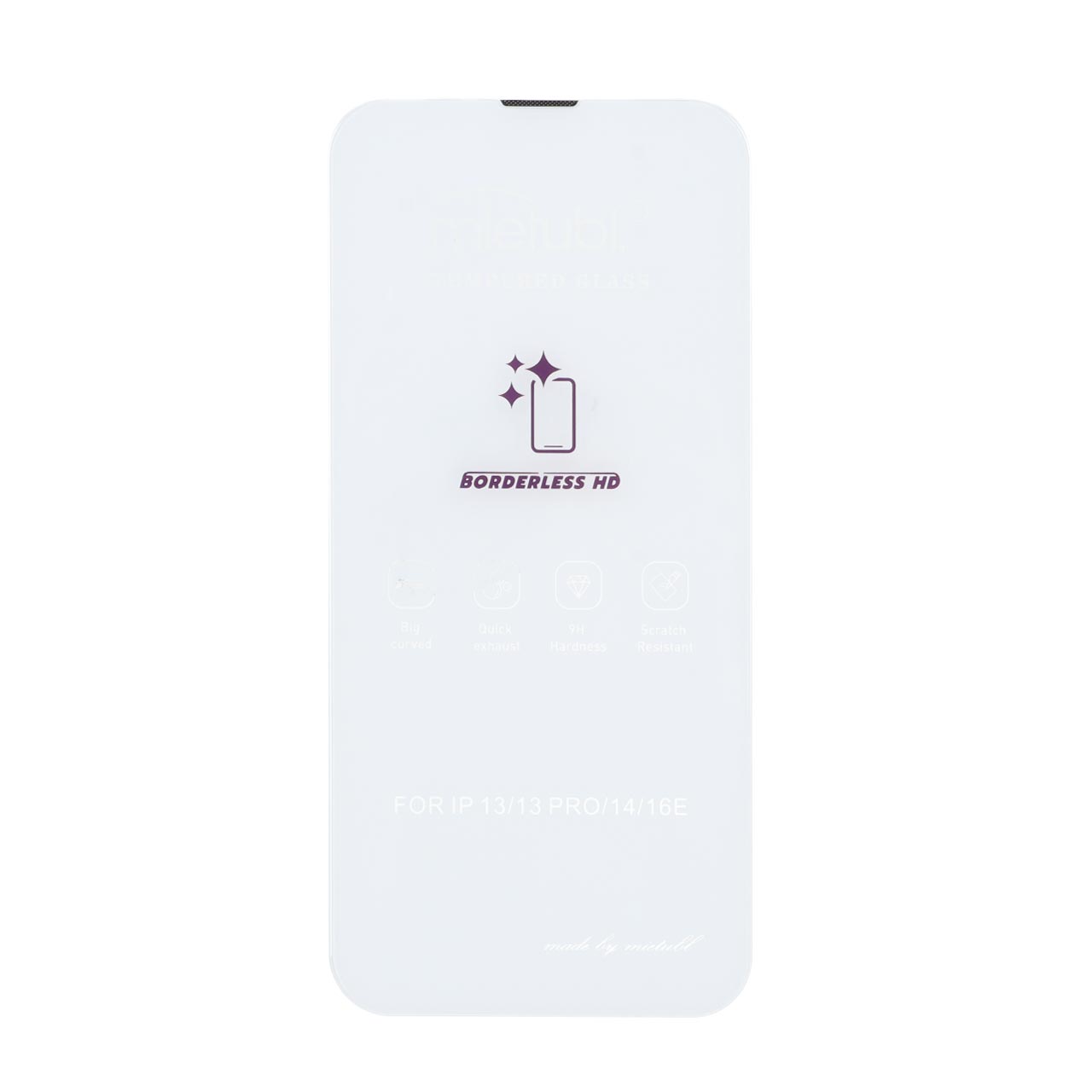محافظ صفحه نمایش شیشه ای Mietubl 3D Large Arc مدل  iPhone 13 / iPhone 13 Pro / iPhone 14 / 16e بدون حاشیه