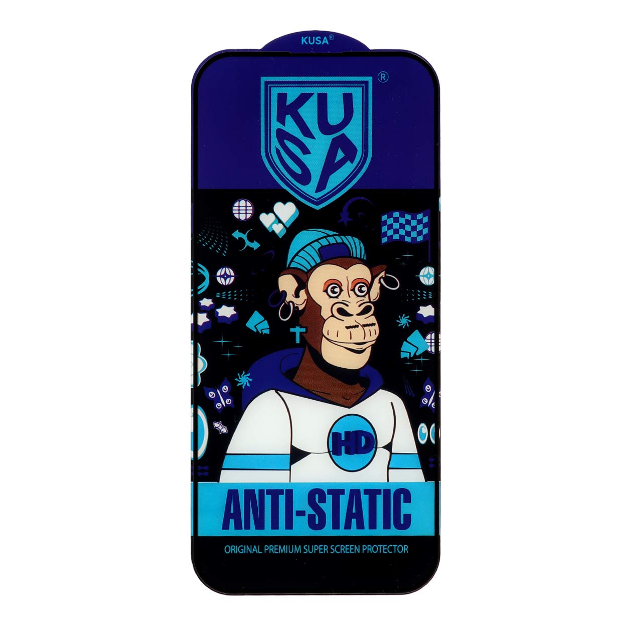 محافظ صفحه نمایش شیشه ای Super D Anti Static ALFA مدل Apple iPhone 16 / iPhone 15 / iPhone 14 Pro