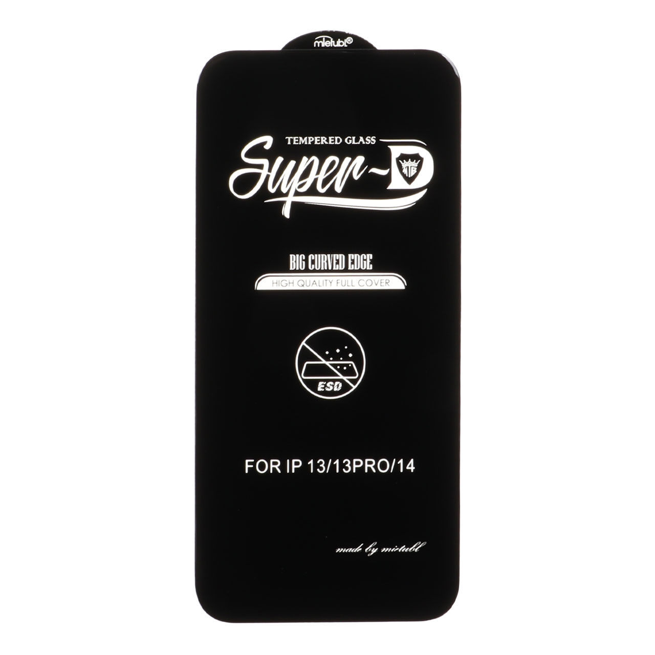 محافظ صفحه نمایش شیشه ای  iPhone 13 / iPhone 13 Pro / iPhone 14 / 16e - Full Cover Super D Mietubl - ESD - - NTC ORG