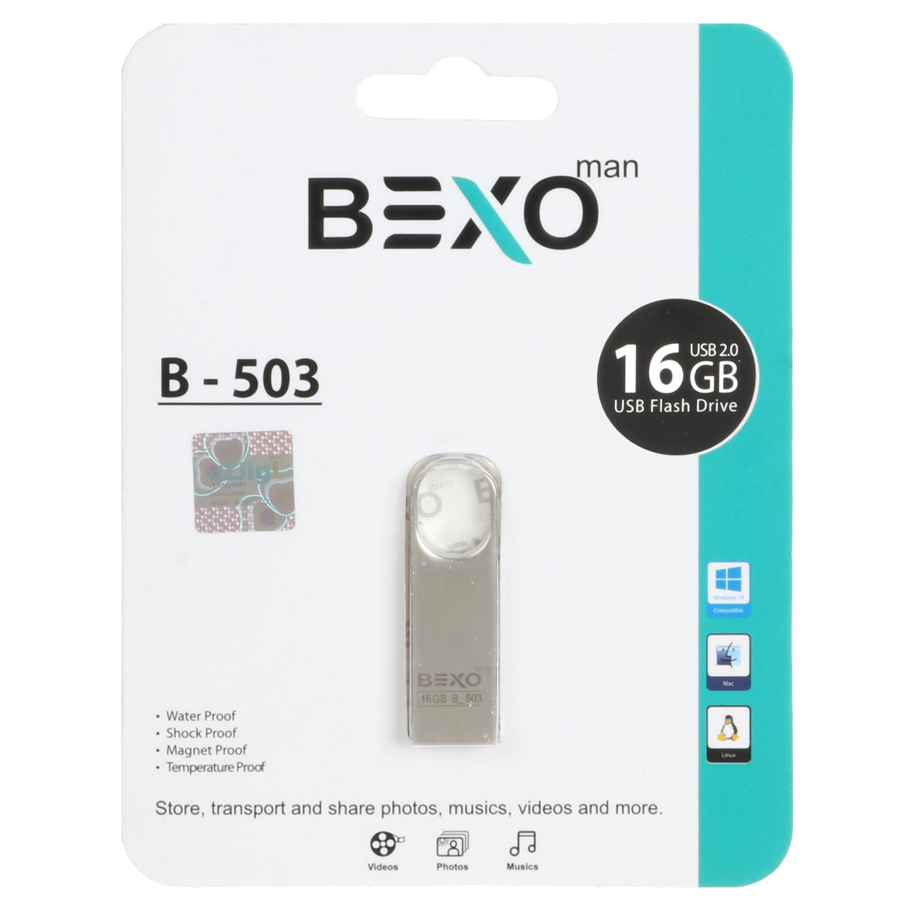 BEXO  USB2.0 Flash Memory - 16GB
