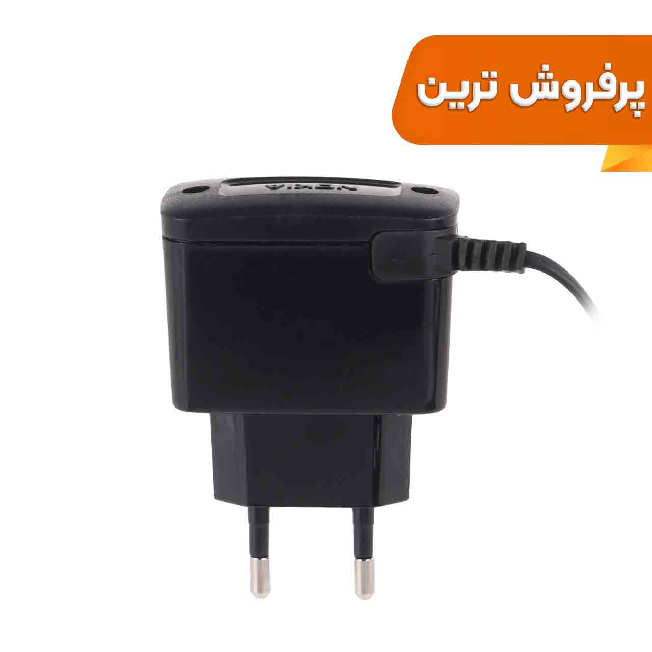 شارژر سوزنی نوکیا  - مشکی - اصل چین - MMS