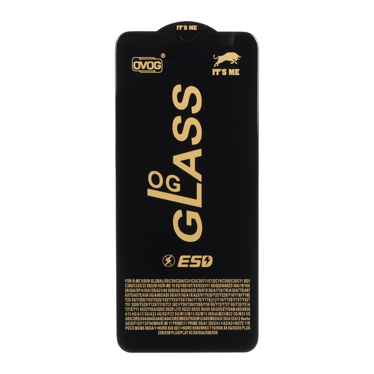 محافظ صفحه نمایش شیشه ای Full Cover OG Anti Static ESD مدل Samsung A12 / A02 / A02S / A03 / A03S / A03 Core / A04 / A04S / A04E / A13 / A23 / A32 5G / M02 / M04 / M12 / M13 / M23 / F13 / A1 Plus / A2 Plus / M4 / M5 / C30 / C30S