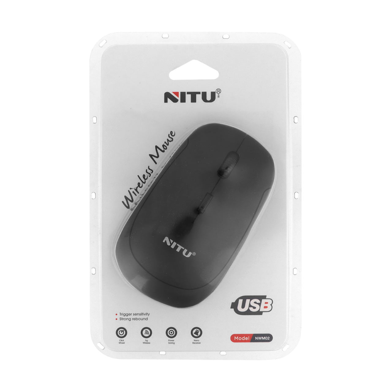 ماوس بی سیم NITU مدل NWM02 - مشکی