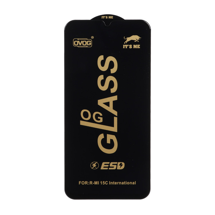 محافظ صفحه نمایش شیشه ای درجه یک Full Cover OG - ESD OVOG مدل redmi 15C /poco C85