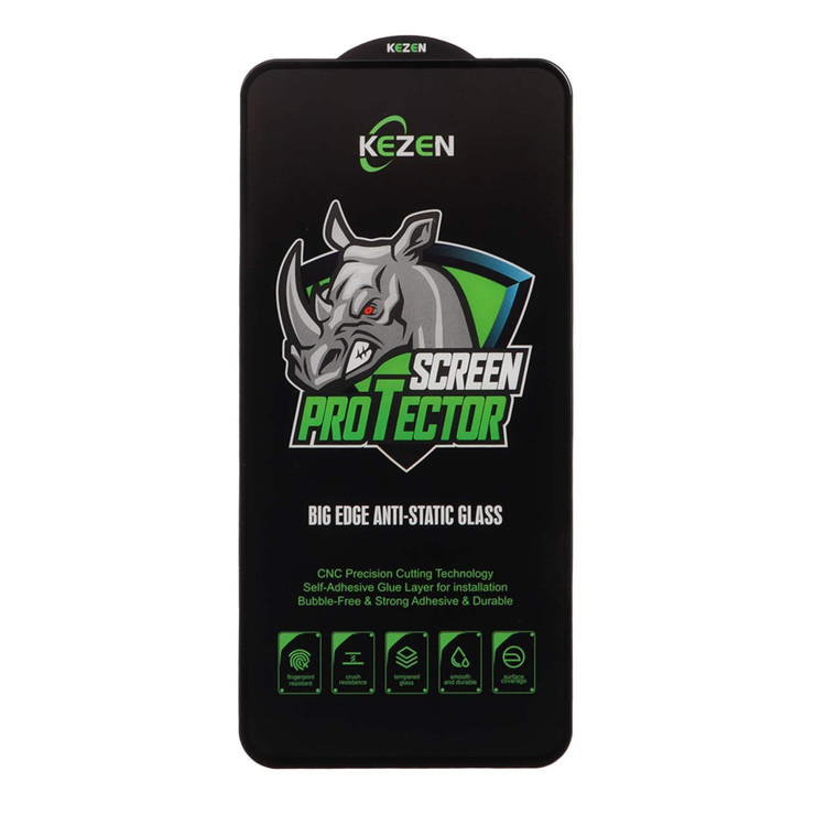 محافظ صفحه نمایش شیشه ای Full Cover Kezen Anti Static Big Edge مدل s23 FE / a54 / Honor 400