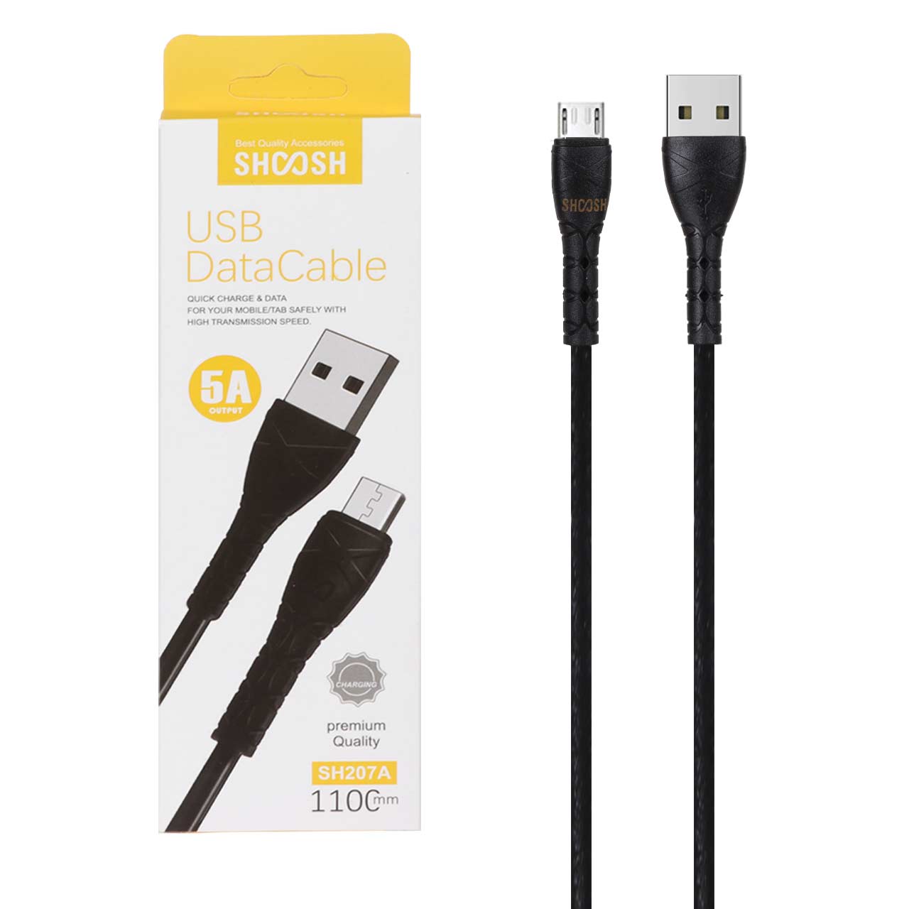 کابل شارژ 1.1 متری فست اندروید Shoosh مدل SH207A