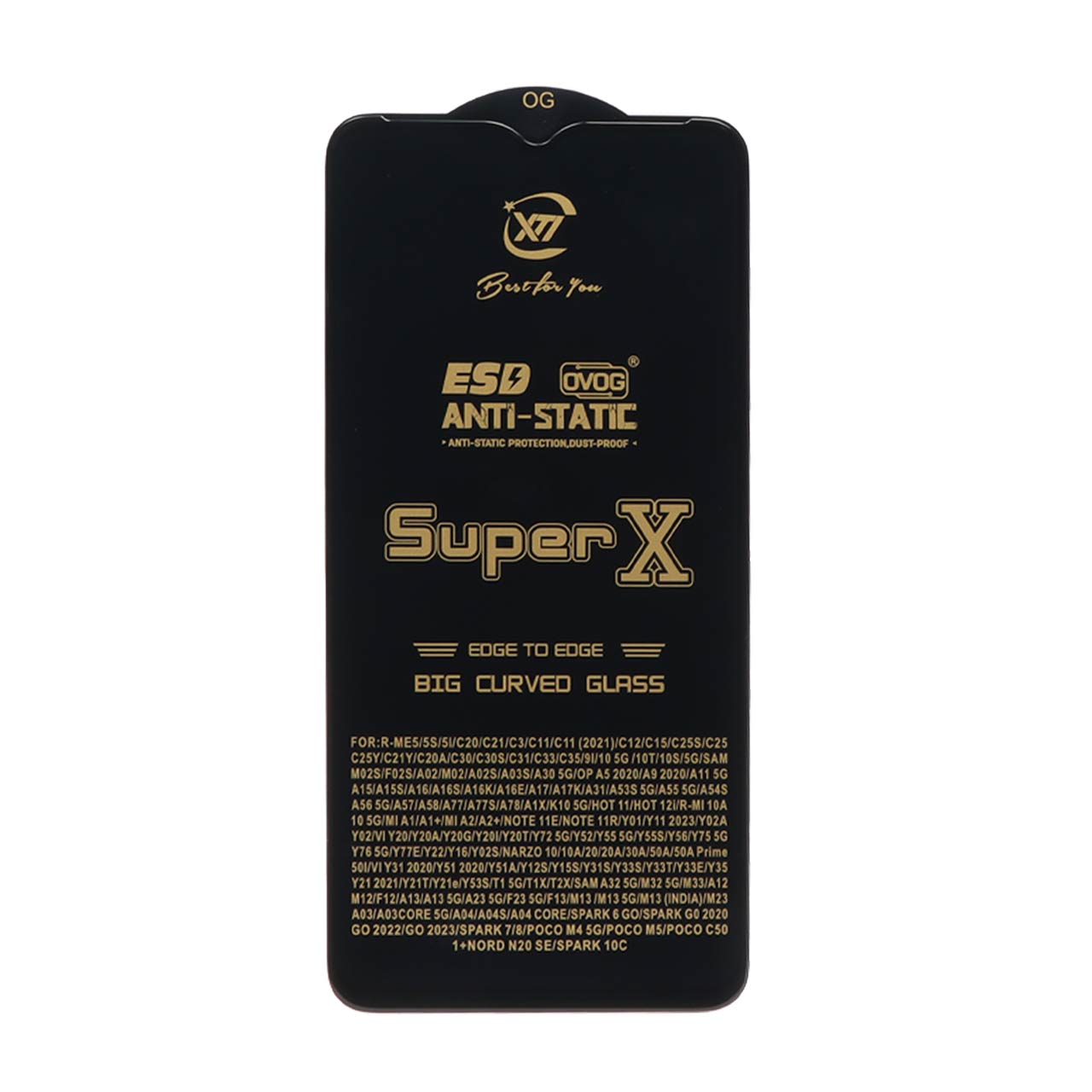 محافظ صفحه نمایش آنتی استاتیک Full Cover Super X مدل A12 / A02 / A02S / A03 / A03S / A03 Core / A04 / A04S / A04E / A13 / A23 / A32 5G / M02 / M04 / M12 / M13 / M23 / M33 /F13 / A1 Plus / A2 Plus / M4 / M5 / C30 / C30S