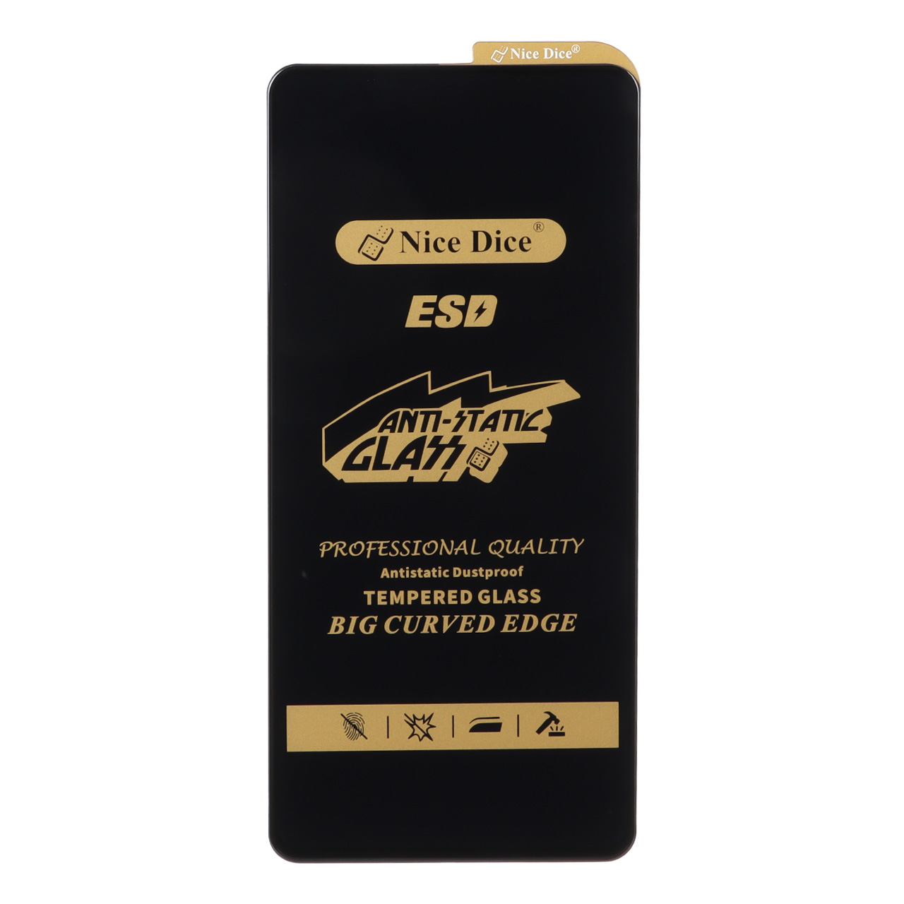 محافظ صفحه نمایش شیشه ای Full Cover ESD Anti Static - Nice Dice مدل  A51 / A52 / A52S / A53 / M31s / S20 fe