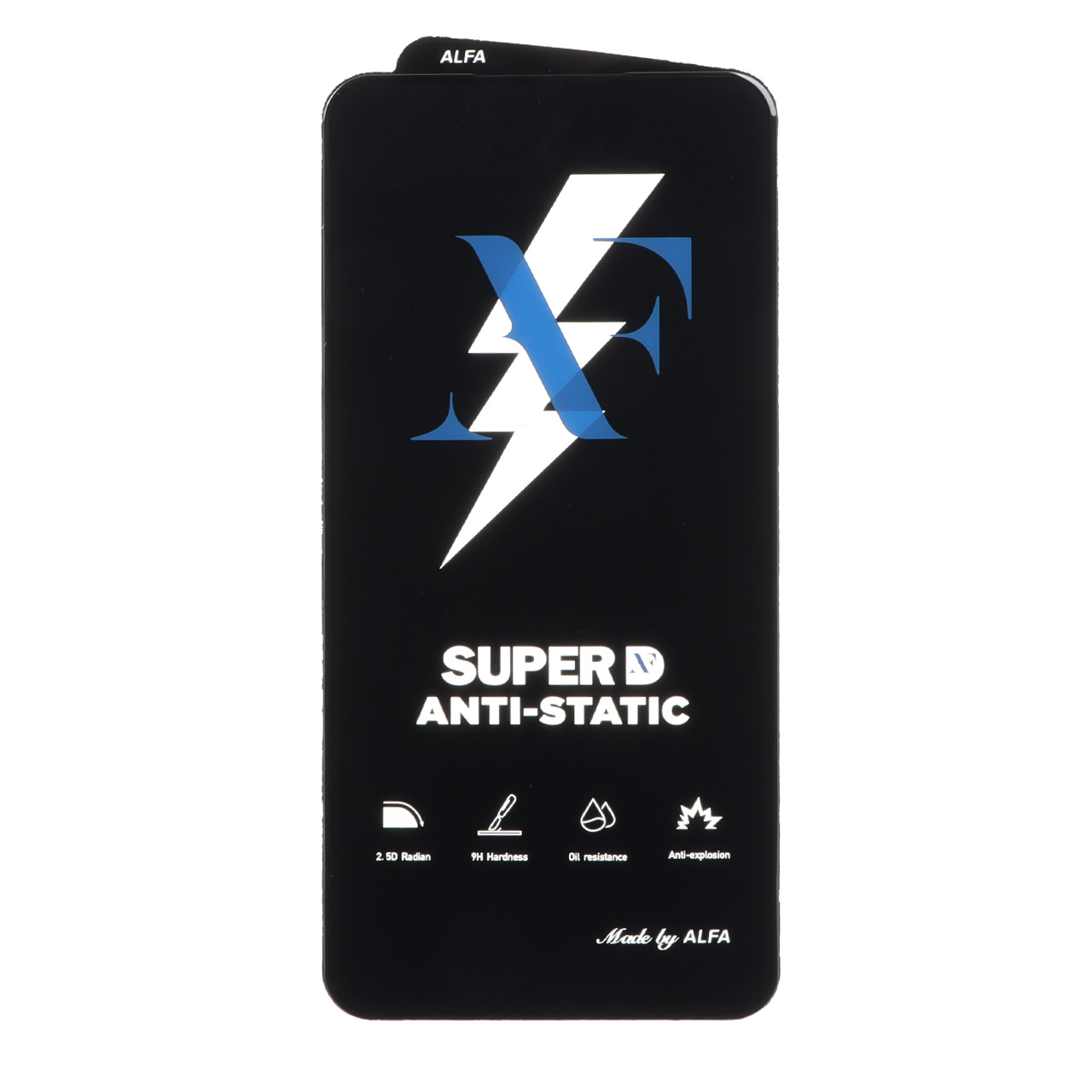 محافظ صفحه نمایش شیشه ای Super D Anti Static ALFA مدل 16plus/15plus / 14 pro max
