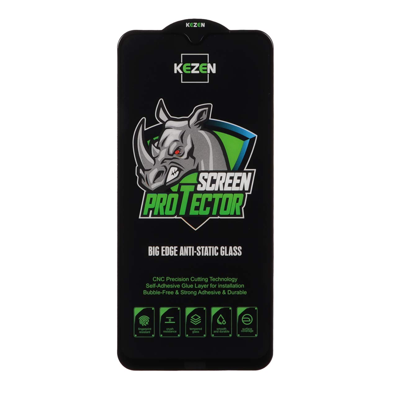 محافظ صفحه نمایش شیشه ای Full Cover Kezen Anti Static Big Edge مدل Redmi Note 8 / Redmi 8 / Redmi 8a