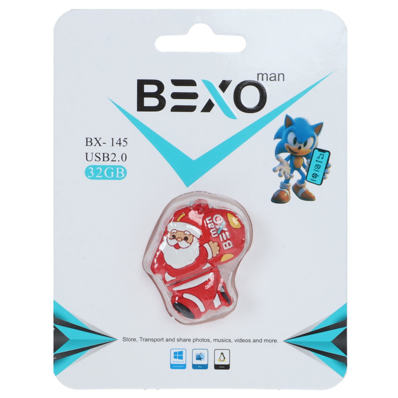 فلش مموری BEXO USB2.0 مدل BX-145 ظرفیت 32GB - عروسکی