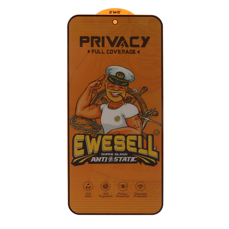 محافظ صفحه نمایش شیشه ای Full Cover Ewesell Anti Static Privacy مدل A27 / A35 / A55