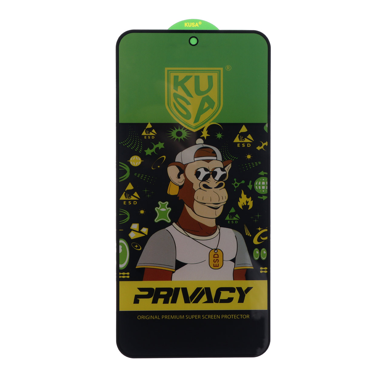محافظ صفحه نمایش شیشه ای Full Cover Kusa - Privacy Anti Static مدل  S23 FE / A54 / Honor 400